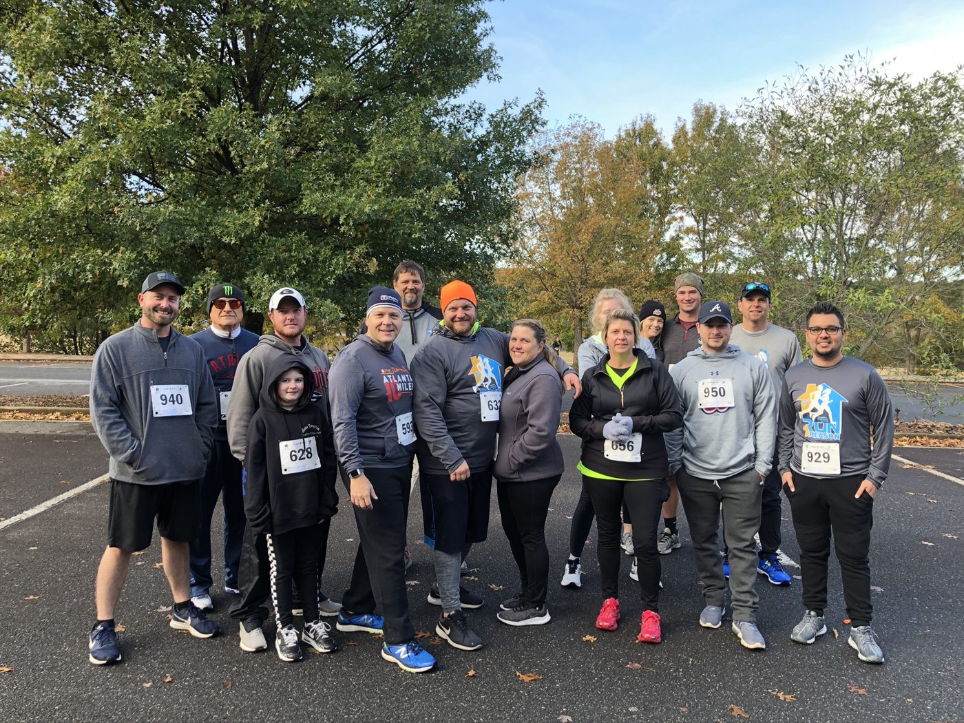 Wiginton employees together at a Wiginton Warriors 5K run